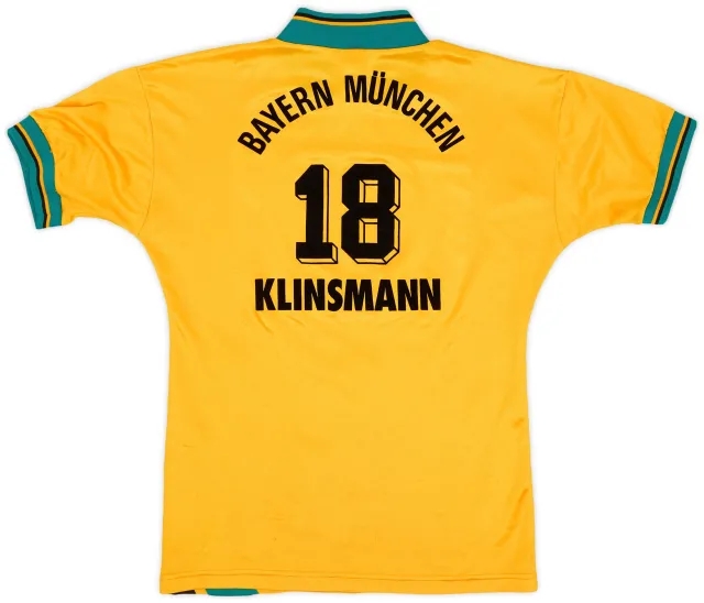 adidas 1993-96 Bayern Munich Away Shirt Klinsmann #18 - 7/10 - (S)