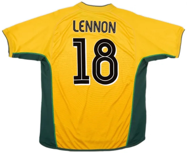 Umbro 2002-03 Celtic Away Shirt Lennon #18 - 7/10 - (XL)