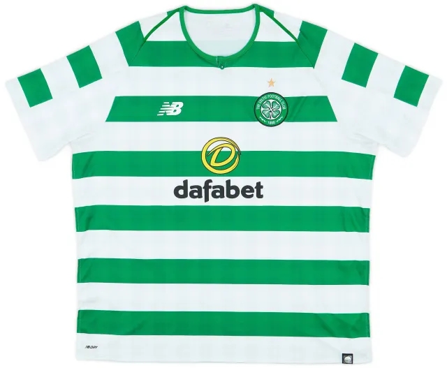 NewBalance 2018-19 Celtic Home Shirt - 9/10 - (XXL)