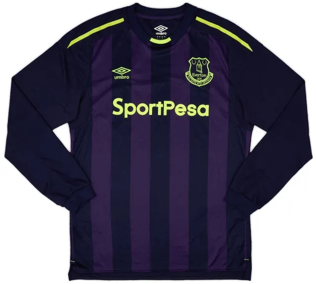 Umbro 2017-18 Everton Third L/S Shirt - 8/10 - (L)