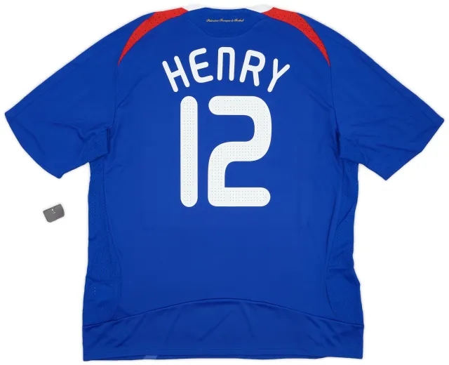 adidas 2007-08 France Home Shirt Henry #12 (XL)