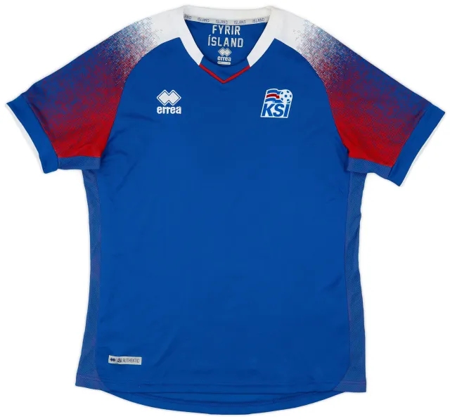 Errea 2018-19 Iceland Home Shirt - 9/10 - (L)