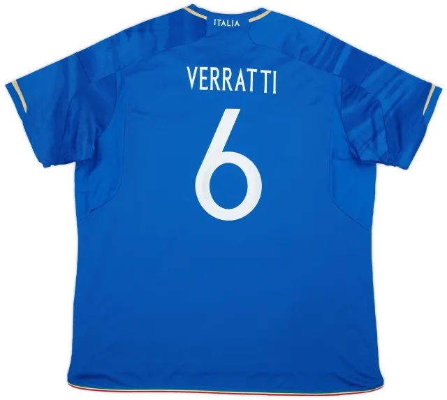 adidas 2023-24 Italy Home Shirt Verratti #6 (XXL)