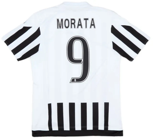 adidas 2015-16 Juventus Home Shirt Morata #9 - 8/10 - (M)