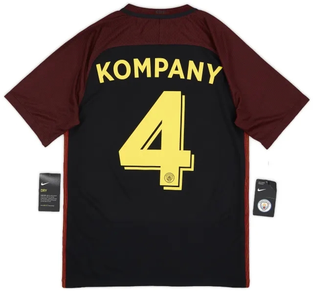 Nike 2016-17 Manchester City Away Shirt Kompany #4 (S)