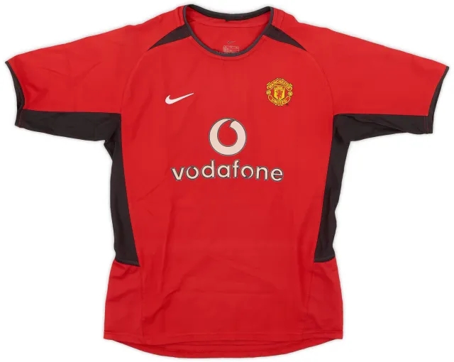 Nike 2002-04 Manchester United Home Shirt - 7/10 - (M.Boys)
