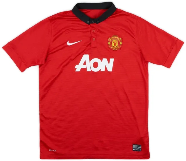 Nike 2013-14 Manchester United Home Shirt - 7/10 - (XL.Boys)