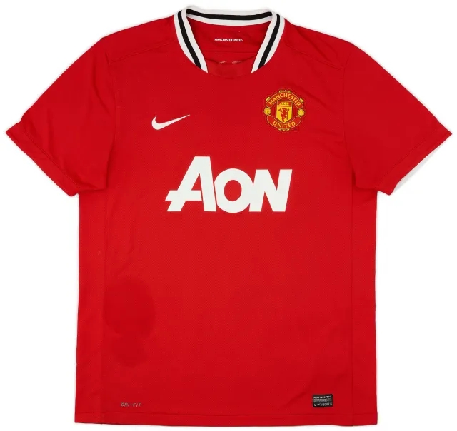 Nike 2011-12 Manchester United Home Shirt J.S. Park #13 - 9/10 - (M)