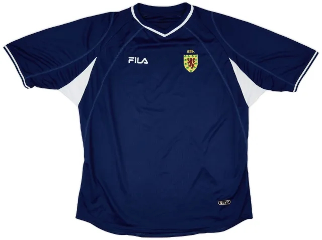 Fila 2000-02 Scotland Home Shirt - 8/10 - (XXL)
