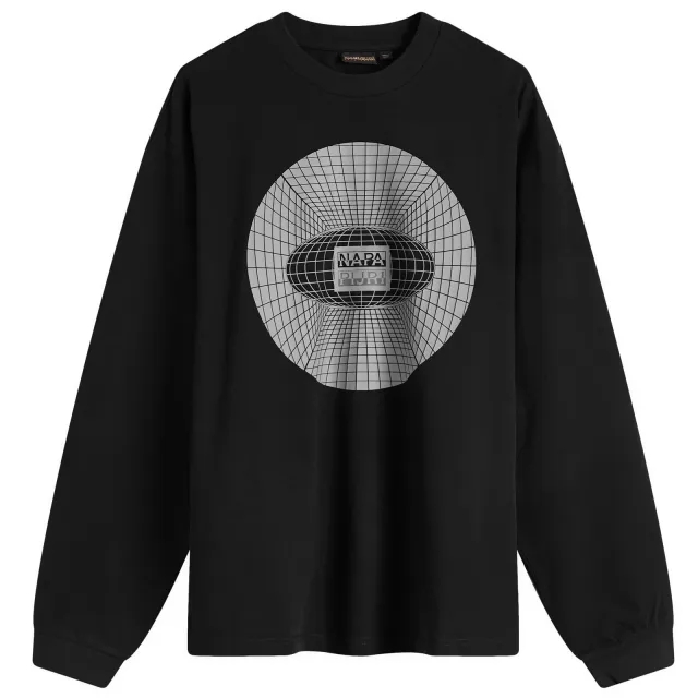 Napapijri S-Jaman Ls Tee Men Longsleeves Black