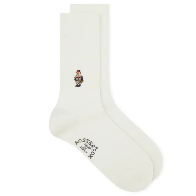 Rostersox Bear Socks White