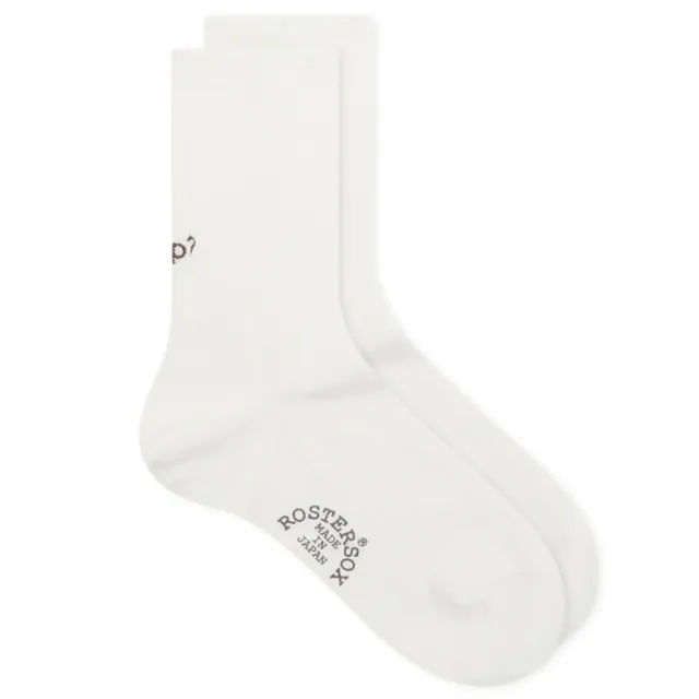 Rostersox What's Up Socks White
