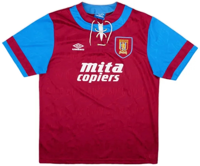 Umbro 1992-93 Aston Villa Home Shirt - 9/10 - (XL)