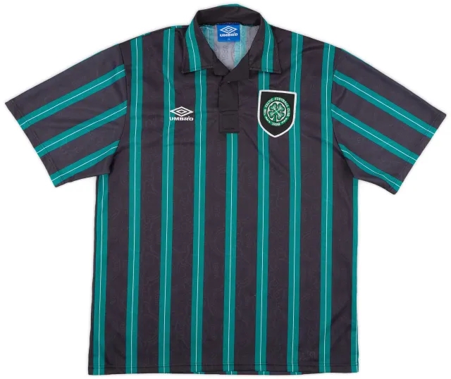 Umbro 1992-93 Celtic Away Shirt - 9/10 - (XL)