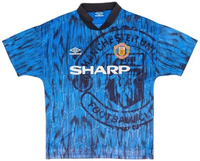Umbro 1992-93 Manchester United Away Shirt - 9/10 - (M)