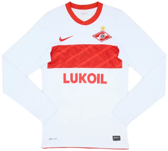 Nike 2010-11 Spartak Moscow Authentic Away L/S Shirt - 6/10 - (S)