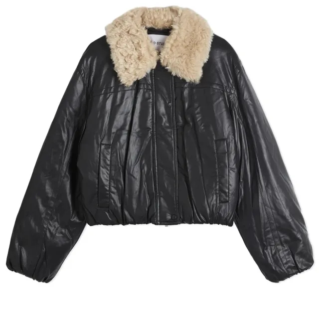 Stand Studio Women's Faux Leather Jacket Black