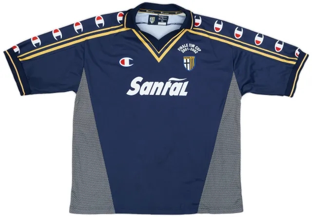 Champion 2001-02 Parma 'Signed' 'Finale TIM Cup' Away Shirt - 7/10 - (XL)