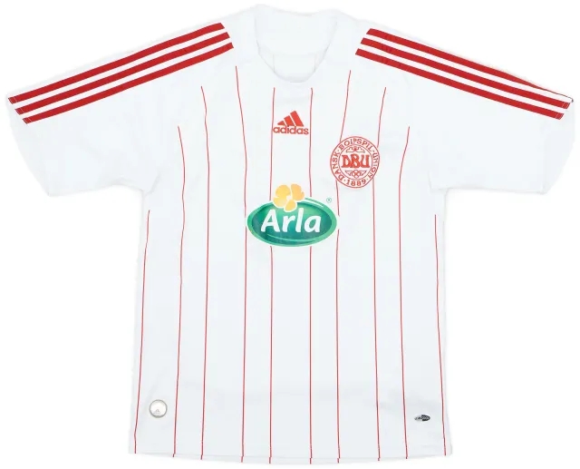 adidas 2008-10 Denmark 'Fodboldskole 2009' Away Shirt - 7/10 - (L.Boys)