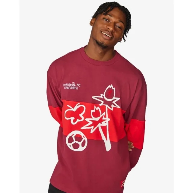 LFC x Converse Adult Crew Sweatshirt Red