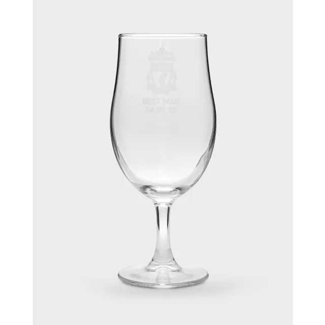 Liverpool FC LFC Personalised Crest Pint Glass