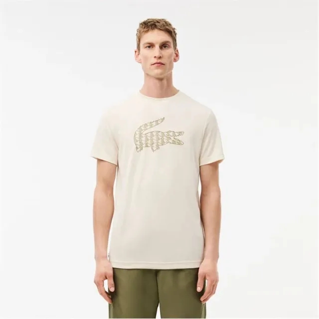Lacoste Big Croc Logo - White