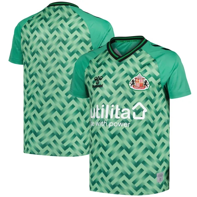 Sunderland Hummel Home Goalkeeper Shirt 2024-25 - Kids with Patterson 1 printing