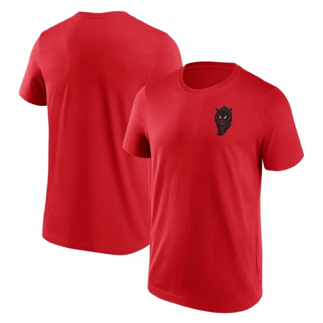 No Brand Sunderland Black Cat Crest Graphic T-Shirt - Red - Mens