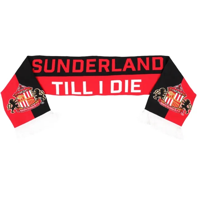 Fanatics Sunderland Till I Die Scarf - Black/Red - Unisex