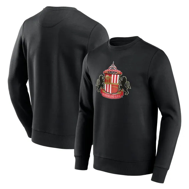 Fanatics Sunderland Essentials Primary Logo Crew Sweatshirt - Black - Mens