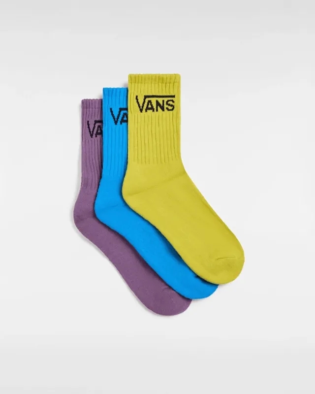 Vans - Classic Crew Socks (3 Pairs), Woman, Purple