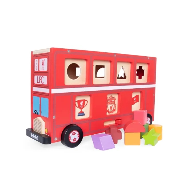 Liverpool FC LFC Wooden Bus Shape Sorter