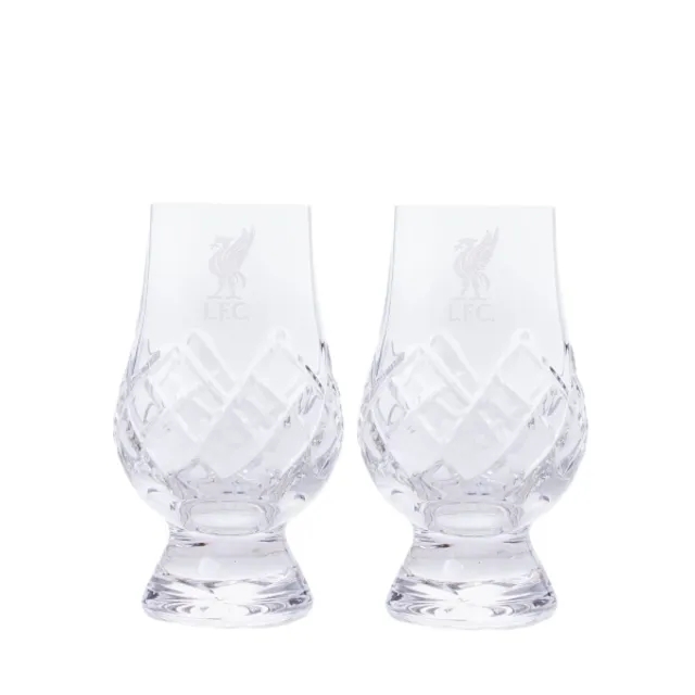 Liverpool FC LFC Crystal Whisky Glass Pair