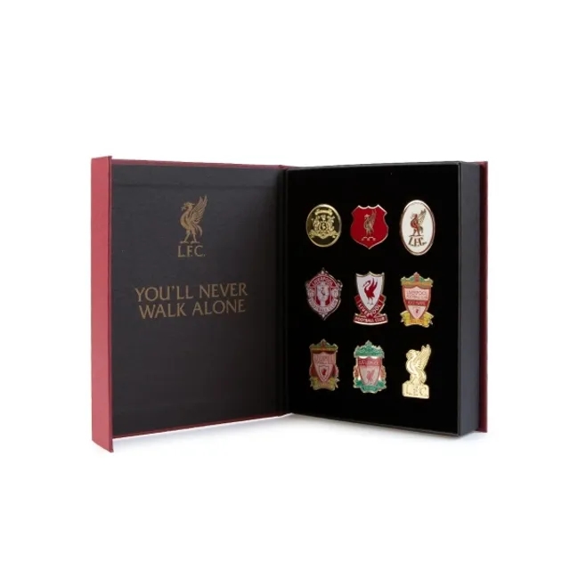 Liverpool FC LFC 9pk Crest Badge Set