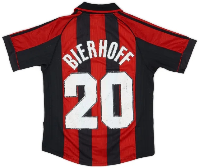 adidas 1998-00 AC Milan Home Shirt Bierhoff #20 - 4/10 - (Y)