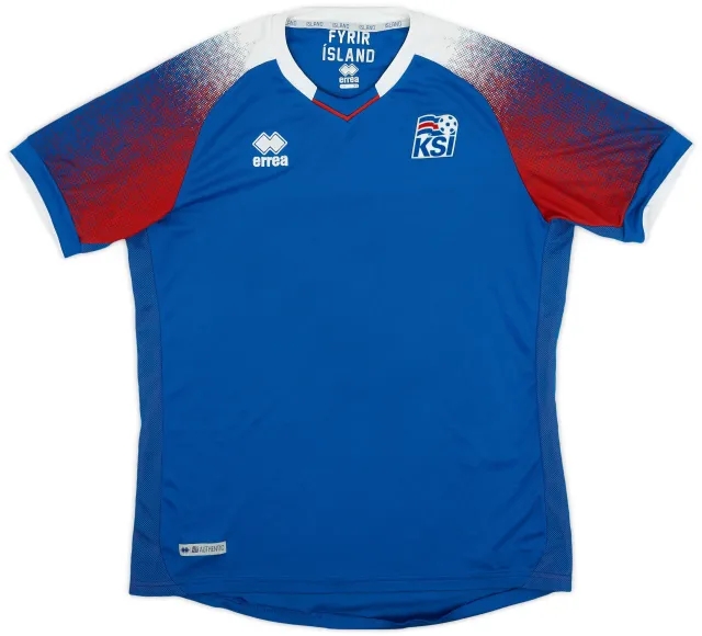 Errea 2018-19 Iceland Home Shirt - 9/10 - (XL)