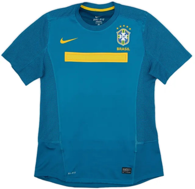 Nike 2011 Brazil Player Issue Away Shirt - 7/10 - (L)