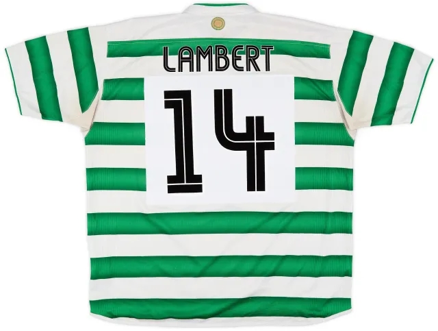 Umbro 2003-04 Celtic Home Shirt Lambert #14 - 6/10 - (XXL)