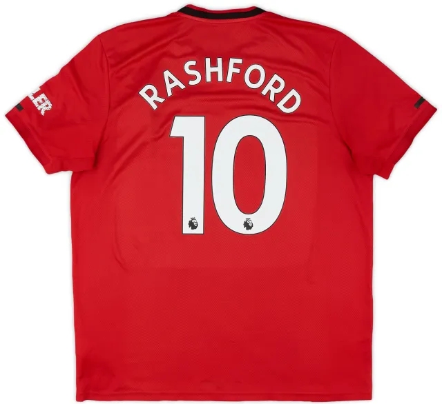 adidas 2019-20 Manchester United Home Shirt Rashford #10 - 5/10 - (XL)