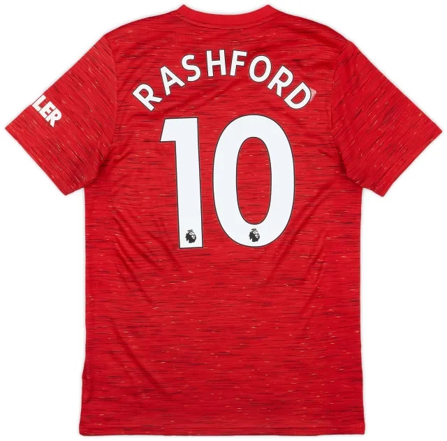 adidas 2020-21 Manchester United Home Shirt Rashford #10 - 5/10 - (M)