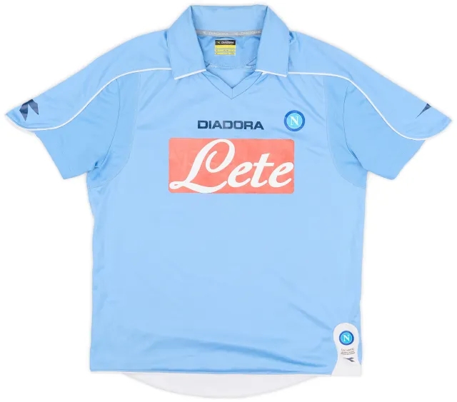 Diadora 2008-09 Napoli Home Shirt - 6/10 - (S)
