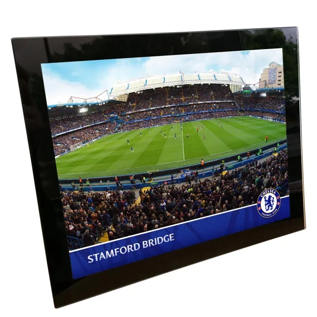 Chelsea Panoramic Stadium Glass Frame - 8 x 6 Inch