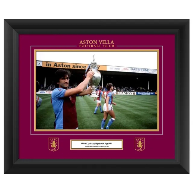Aston Villa Historic Moments - 1980-81 Division One Winners - Trophy Framed Print - 20 x 16 Inch