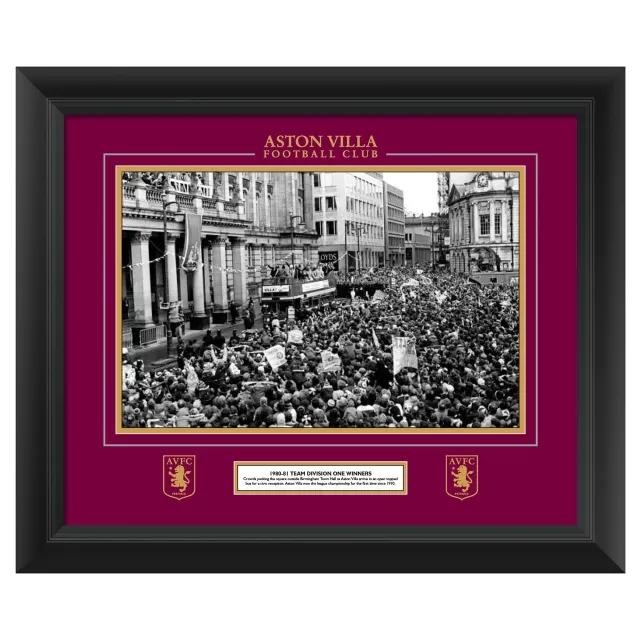 Aston Villa Historic Moments - 1980-81 Division One Winners - Crowd Framed Print - 20 x 16 Inch
