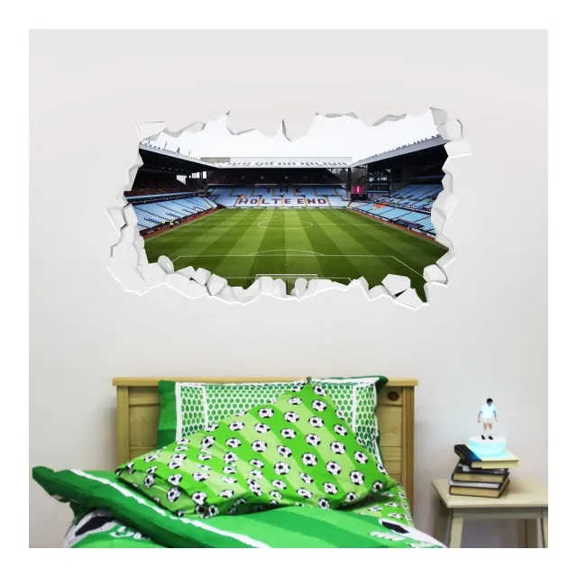 Aston Villa Villa Park Stadium Broken Wall Sticker - 60cm x 30cm