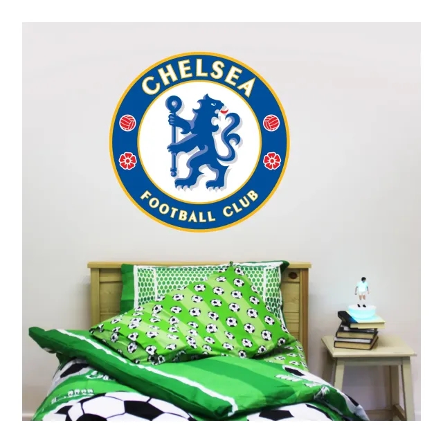 Chelsea Crest Wall Sticker - 90cm x 90cm with decal set - 60cm x 30cm