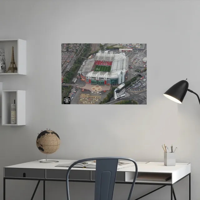 Manchester United Aerial Shot of Old Trafford Print - A2