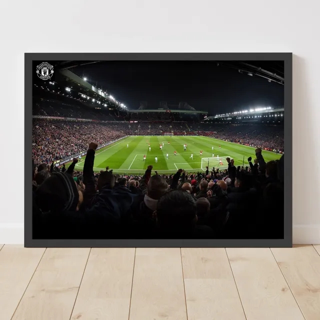 Manchester United Stretford End Goal Framed Print - A2