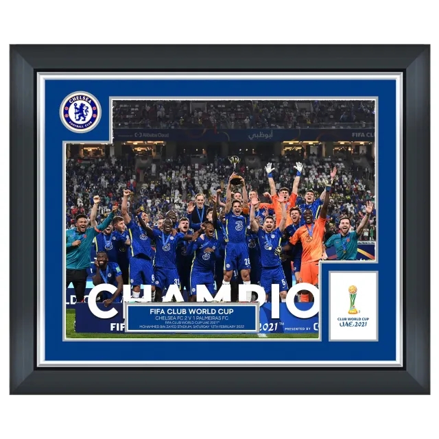 Chelsea Champions of the World Celebration Framed Print - 20 x 16