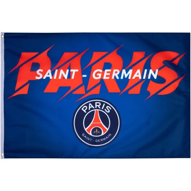 Paris Saint-Germain Crest Stripe Flag